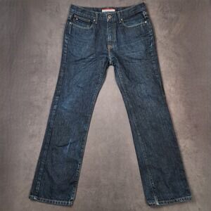 Tommy Hilfiger Jeans Mens 33x34 Blue Relaxed‎ Straight Fit Denim Classic Style